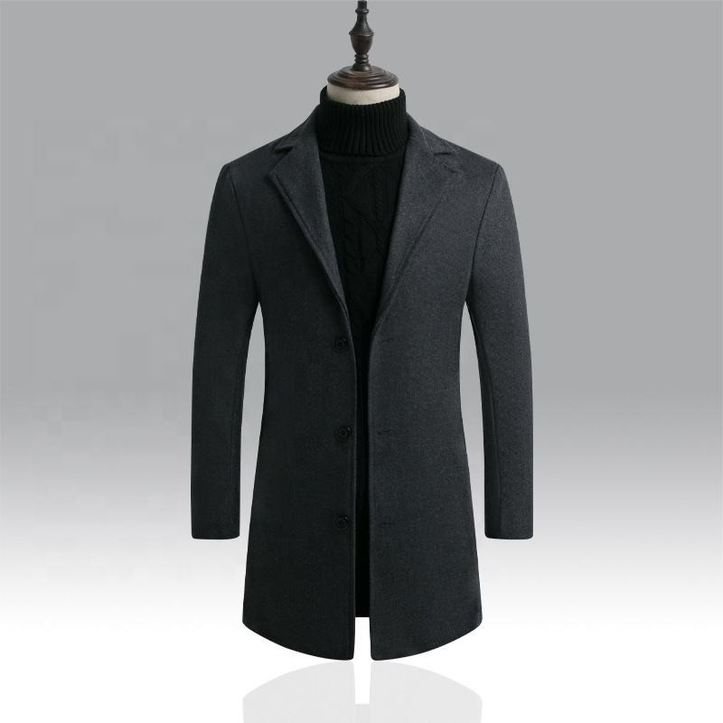 Hot Sale Custom Men's Knee Length Parka Windproof Outerwear Casual Long Over Winter Coat for Men